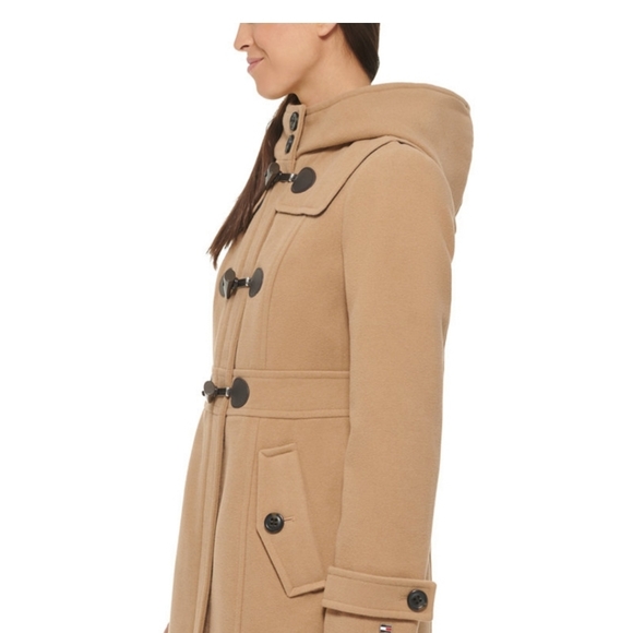 Tommy Hilfiger, Women's Hooded Toggle Walker Coat, Created for Macy's - Picture 2 of 12